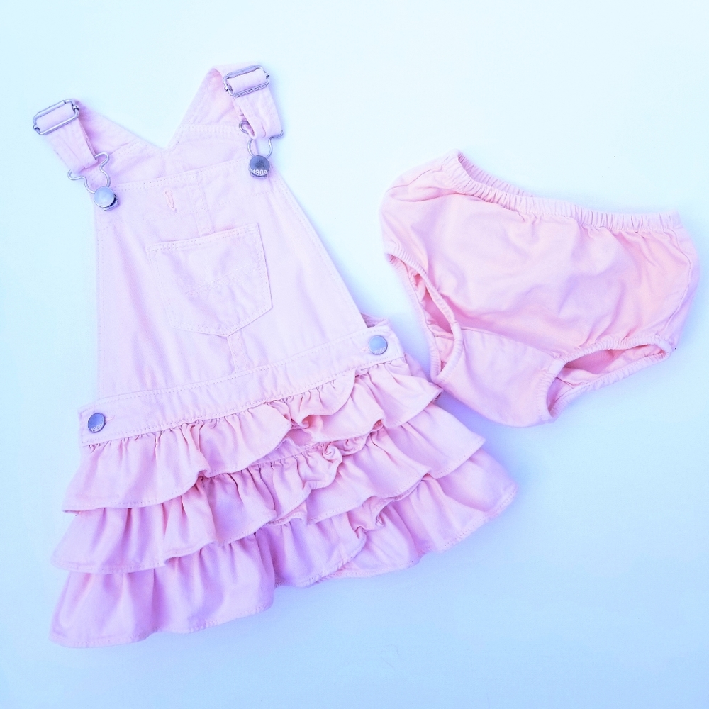 BABY GAP Denim Overall Dress Jumper 12-18 Mos
